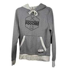Champion Originals Puppy Hoodie Smooches Pooches Gray Size Small